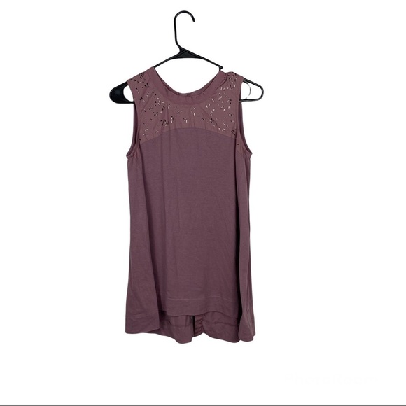 Simply Vera Vera Wang Mauve Tank with Jewell Accents - Picture 1 of 6